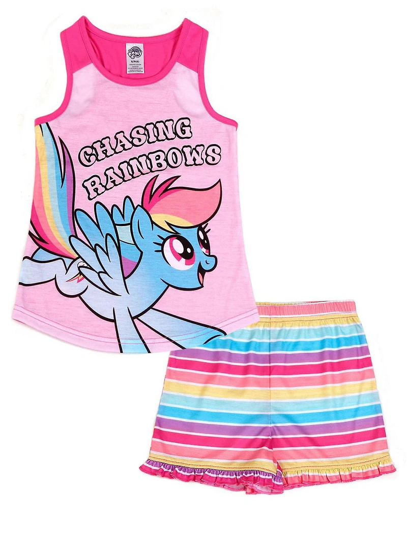 My Little Pony two piece pajama set for girls