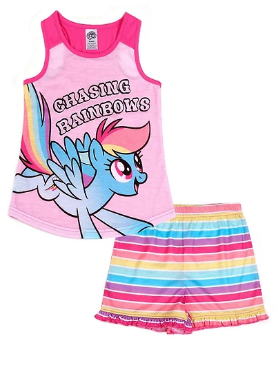 My Little Pony two piece pajama set for girls