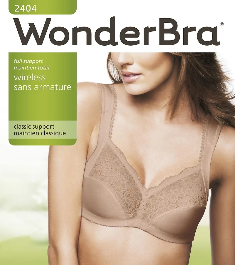 Soutien-gorge sans fil WonderBra à bretelles coussinées Tailles B34 DD44