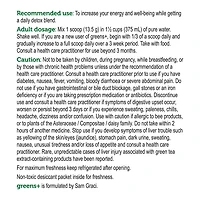 Genuine Health Greens+ Detox Superfood Greens Powder Natural Lemon flavour, 15 servings, 203g, Antioxidants and Polyphenols for daily liver and kidney toxin cleanse, non-GMO