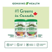 Genuine Health Greens+ Original Superfood Greens Powder Tropical Fruit flavour, 25 servings, 228g