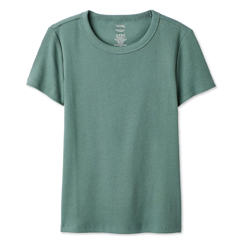 George Women's Rib Crew-Neck T-Shirt