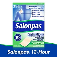 Salonpas 12hr Pain Relief Patch, 5ct
