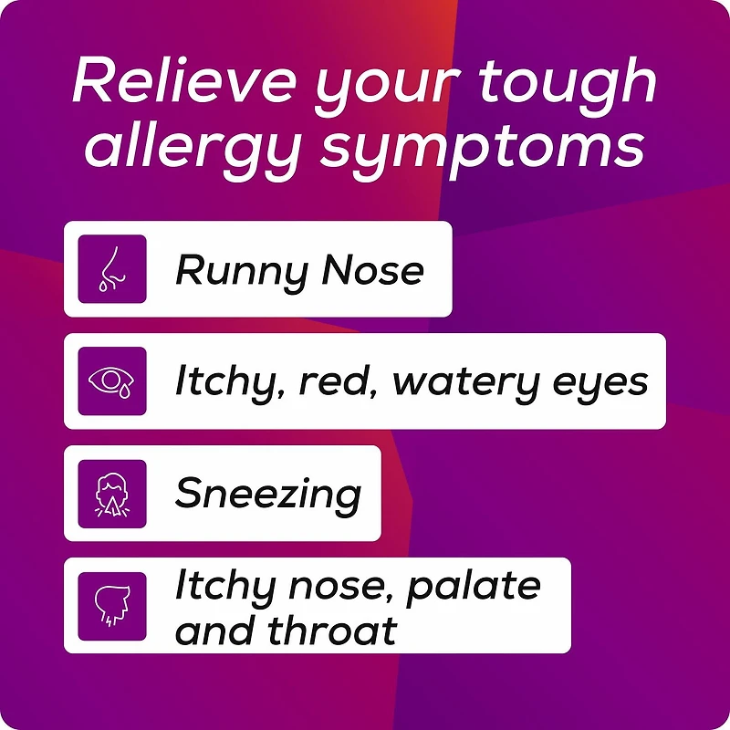 Allegra 24 heures, médicament contre les allergies, sans somnolence, rapide et efficace, soulage les éternuements, les larmoiements et les picotements de la gorge, chlorhydrate de fexofénadine 120 mg, 30 comprimés