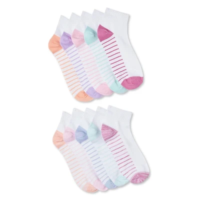 Athletic Works Women's 10 Pack Sport Quarter Crew Socks