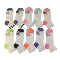 Athletic Works Women's 10 Pack Sport Quarter Crew Socks