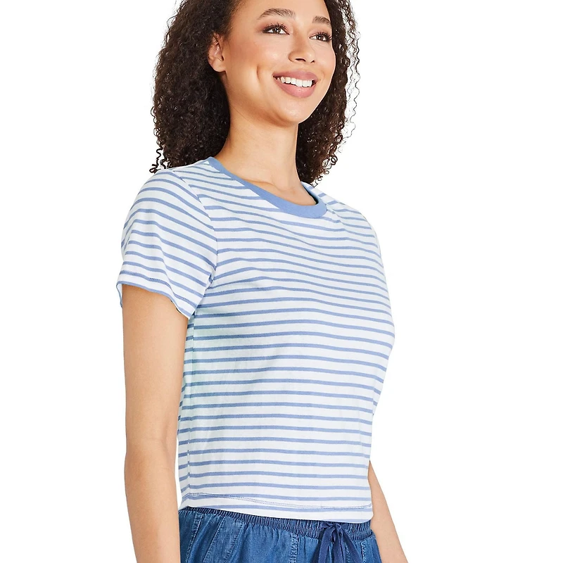 T-shirt raccourci George pour femmes