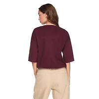George Women's Elbow-Sleeve Oversized Top