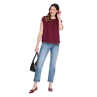 George Women's Ruffle-Sleeve Top