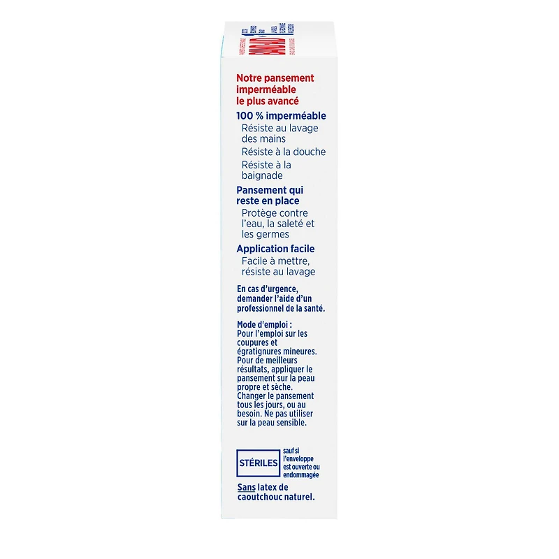 Band-Aid Brand Waterproof Clear Adhesive Bandages, Regular, 20 pansements