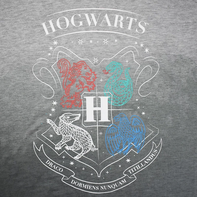 T-shirt à manches courtes pour femme Harry Potter Hogwarts House