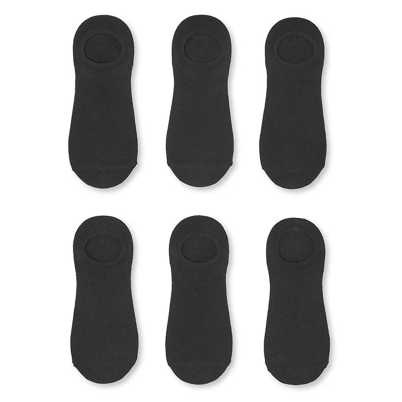 Lot de 6 paires de socquettes en maille qui restent en place George pour femmes