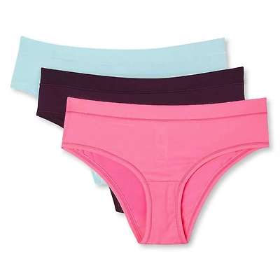 George Women's Super Stretch Microfibre Cheeky 3-Pack