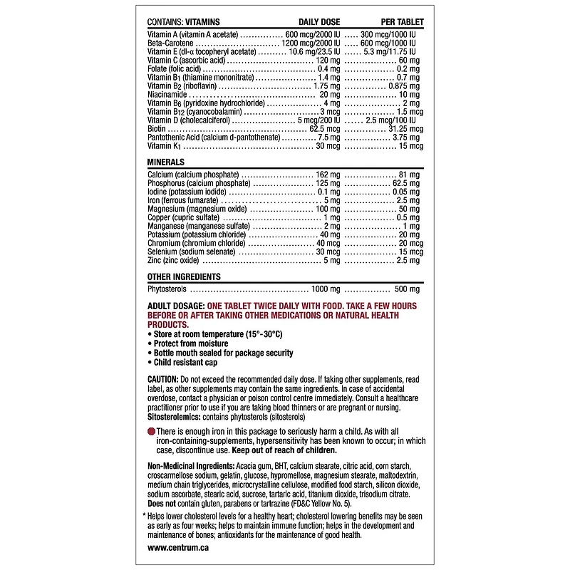 Centrum Cardio Multivitamin 90's
