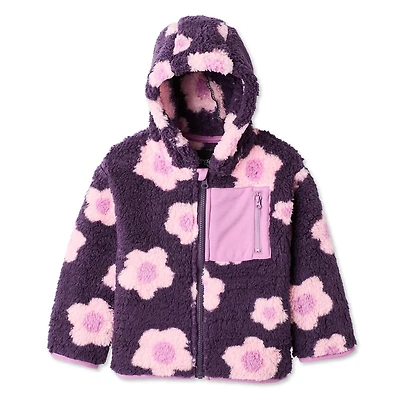 George Toddler Girls' Full Zip Teddy Fleece Jacket
