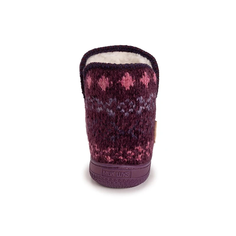 Chaussons bottines MUK LUKS pour femmes, gris, tailles 5-10