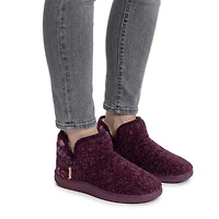Chaussons bottines MUK LUKS pour femmes, gris, tailles 5-10