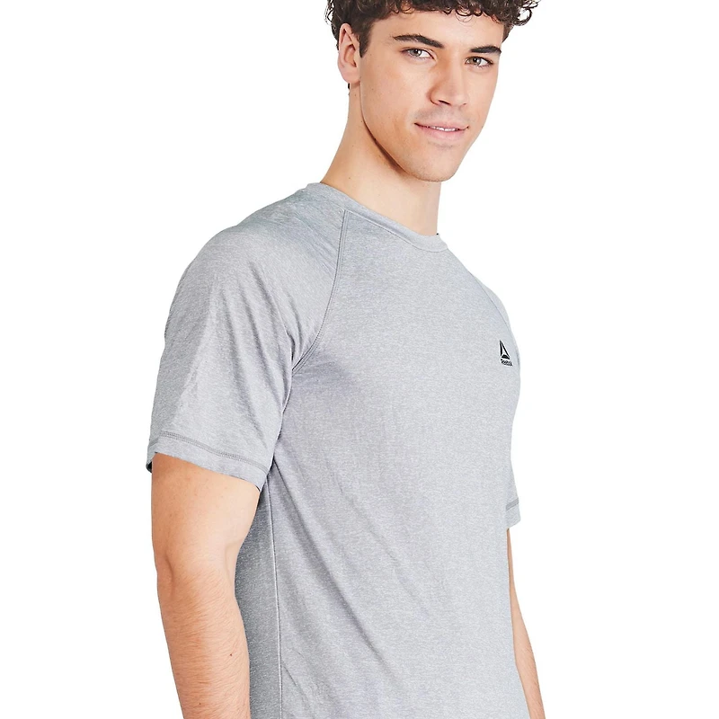 Reebok Men's Delta Short Raglan Sleeve Shirt, Swimwear