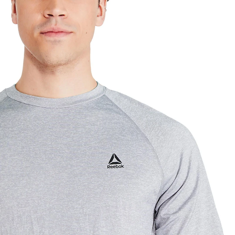 Reebok Men's Delta Short Raglan Sleeve Shirt, Swimwear