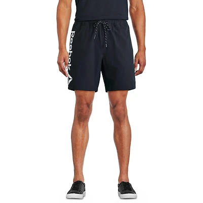 Reebok Men's Delta 7 Inch Core Volley W/ Compression, Swimwear