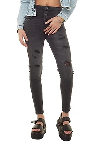 Jean skinny taille haute pour femme JeaniologieMC