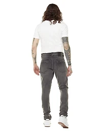 Jeaniologie ™Jean 5 poches nervuré coupe étroite pour homme