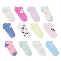 Lot de 12 paires de socquettes courtes George pour filles Pointures 11/2-3/6