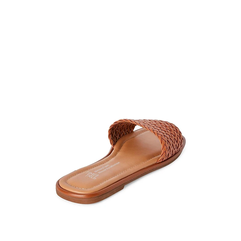 Time and Tru Women's Braided Strap Sandals