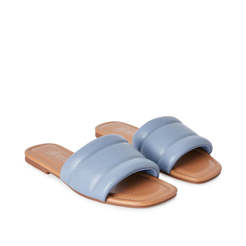 Time and Tru Women's Wide Strap Sandals