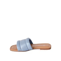 Time and Tru Women's Wide Strap Sandals