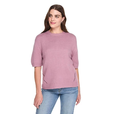 George Women's Short-Sleeve Oversized Sweater