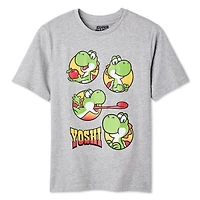 T-shirt à imprimé graphique Yoshi Nintendo pour garçons