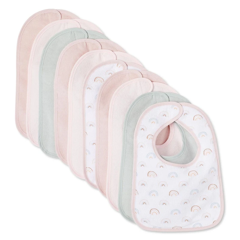 Lot de 10 bavettes George pour bébés filles Taille unique