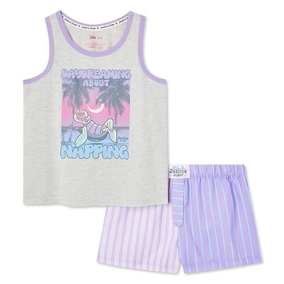 Justice Girls' Boxer 2-Piece Set