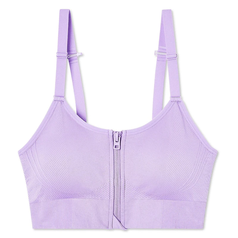 Athletic Works Women's Zipper Bra