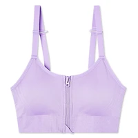 Athletic Works Women's Zipper Bra
