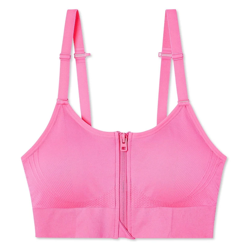 Athletic Works Women's Zipper Bra