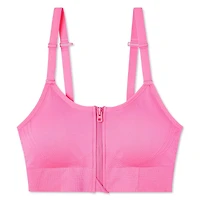 Athletic Works Women's Zipper Bra