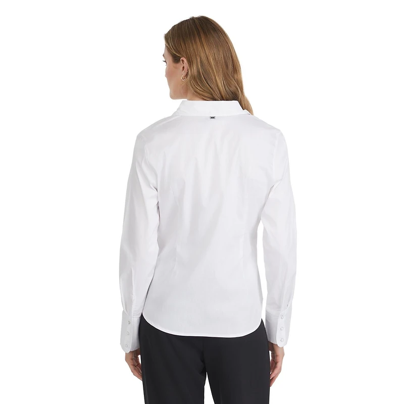 Mexx Chemise en Popline Extensible pour Femme