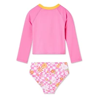 George Toddler Girls' Rash Guard 2-Piece Set