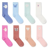 Lot de 8 paires de mi-chaussettes George pour filles