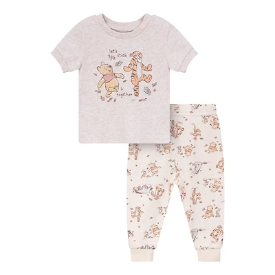 Disney Winnie The Pooh Unisex Baby Pajamas 2-piece Set