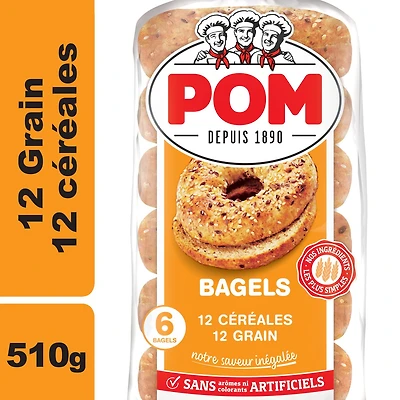 Bagels 12 céréales de POM® Emb. de 6; 510 g