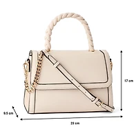 Time and Tru Women's Top Handle Crossbody Bag