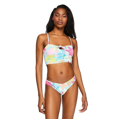 Bas de bain avec ceinture montée en V No Boundaries pour femmes