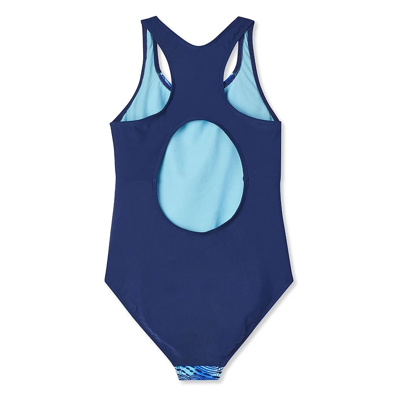 George Girls' 1 Piece Cutout Back Swimsuit