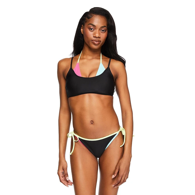 No Boundaries Women's Layered Bikini Top