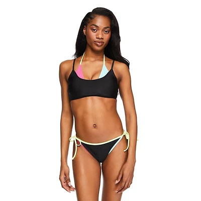 No Boundaries Women's Layered Bikini Top
