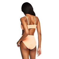 No Boundaries Women's Smocked Swim Top