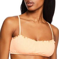No Boundaries Women's Smocked Swim Top